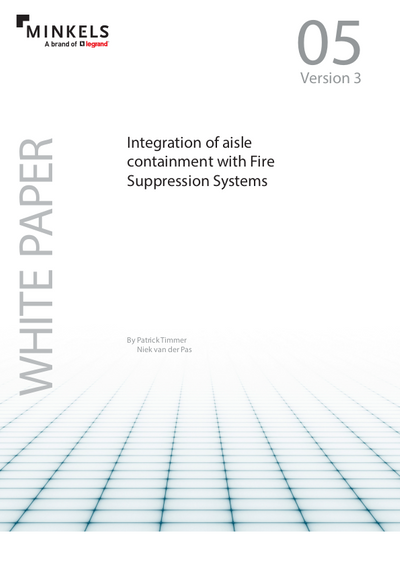 Cover Integration of aisle containment with Fire Suppression Systems