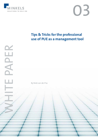 couverture Tips & Tricks for the professional use of PUE as a management tool