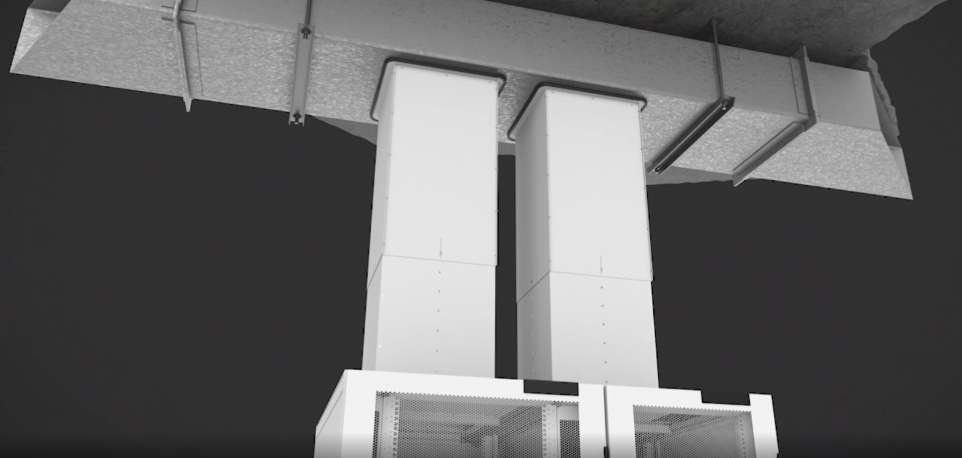 Nexpand vertical exhaust duct
